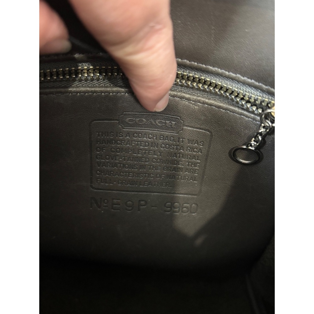 Coach Vintage 9960 Mini Backpack Charcoal Gray Glove Tanned Leather - Picture 11 of 11